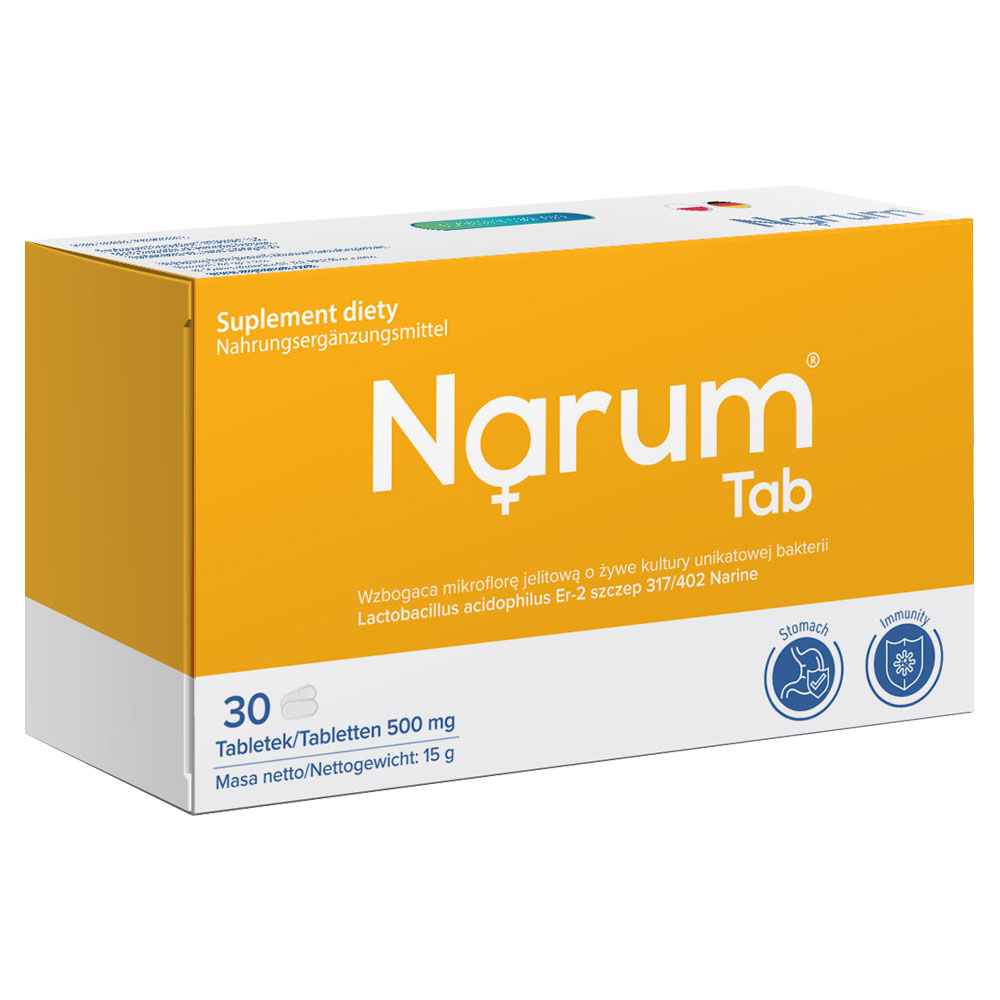 Narum Tab 500 mg auf Basis von Narine, 30 Tabletten