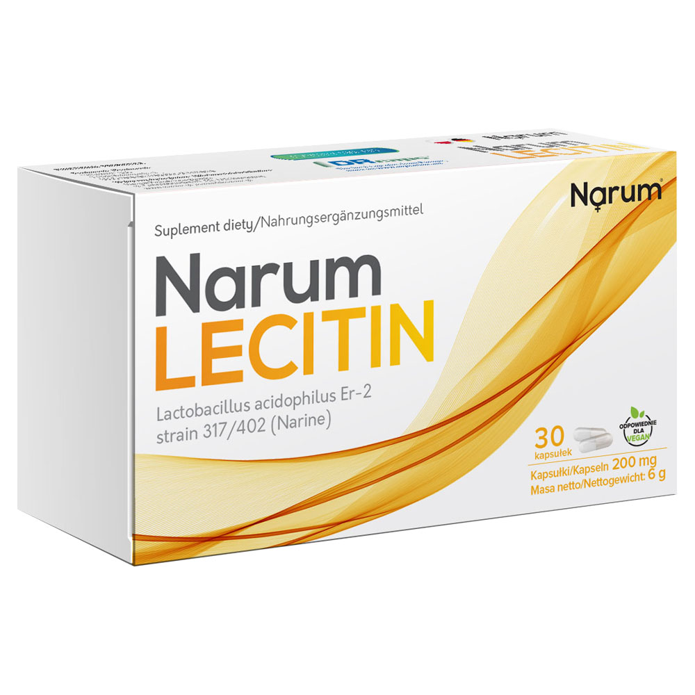 Narum+ Lecithin 200 mg auf Basis von Narine, 30 Kapseln