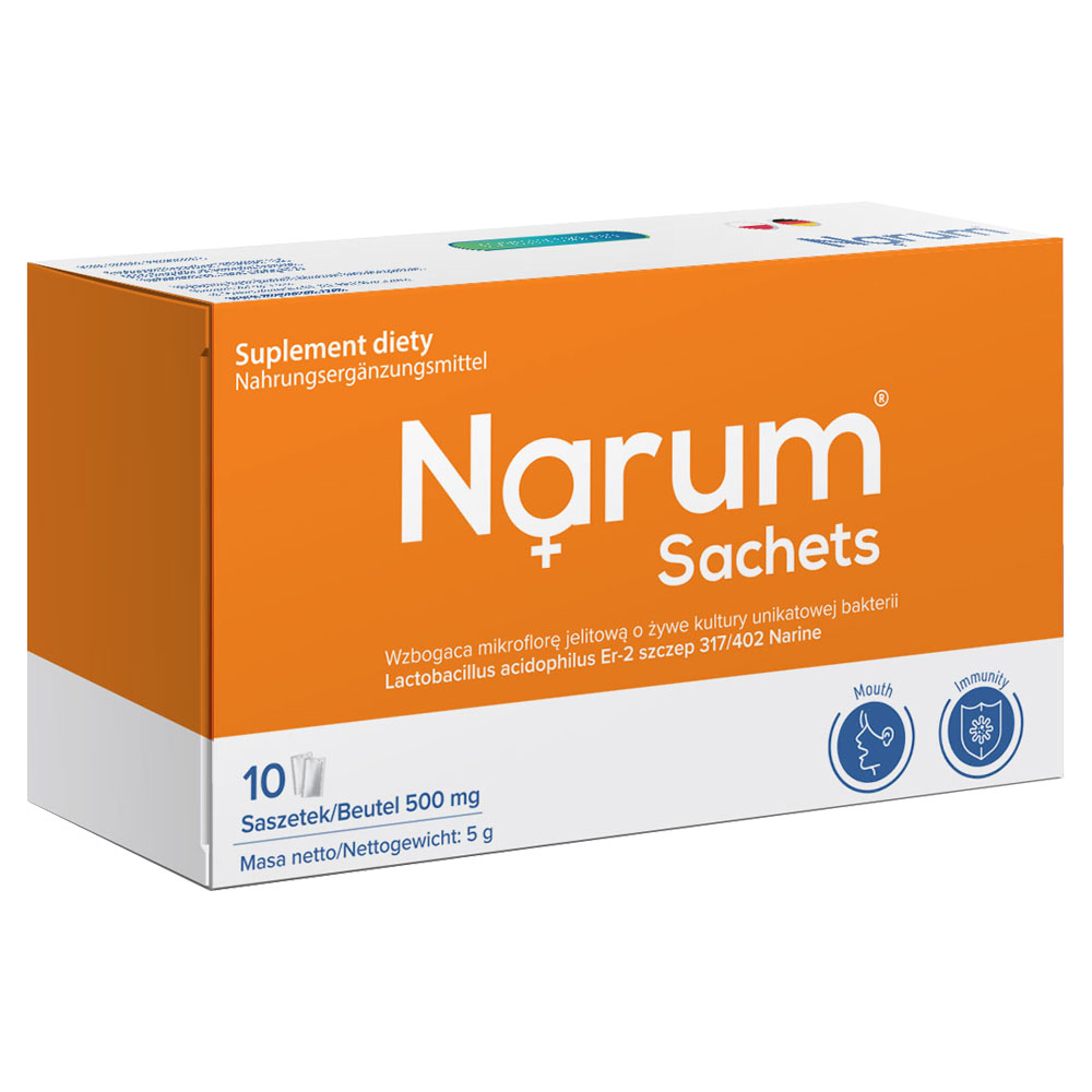 Narum Sachets 500 mg auf Basis von Narine, 10 Beutel