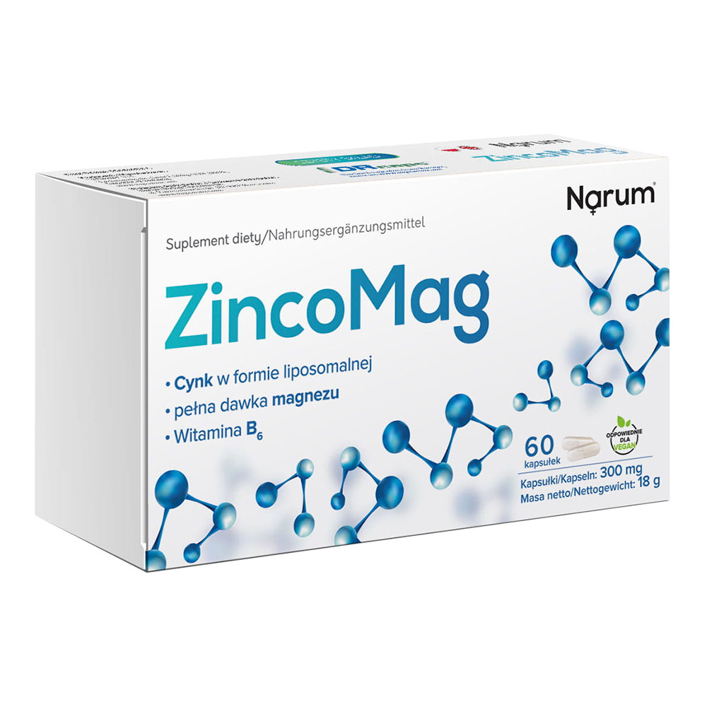 Narum ZincoMag + B6, 300 mg, 60 Kapseln
