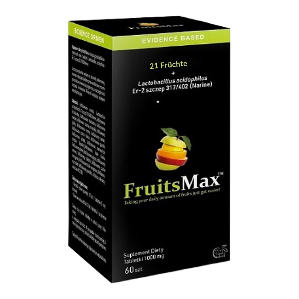 FruitsMax 1000 mg, Multivitamine auf Basis von Narine, 60 Tabletten