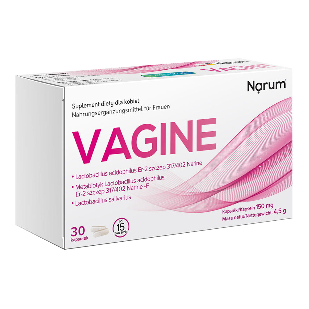 Narum Vagine 150 mg auf Basis von Narine, 30 Kapseln