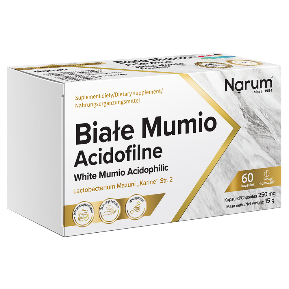 Acidophiles WEISSES Mumio (Mumijo) 250 mg, 60 Kapseln
